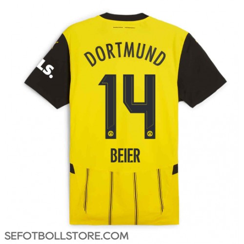 Borussia Dortmund Maximilian Beier #14 Replika Hemmatröja 2024-25 Kortärmad